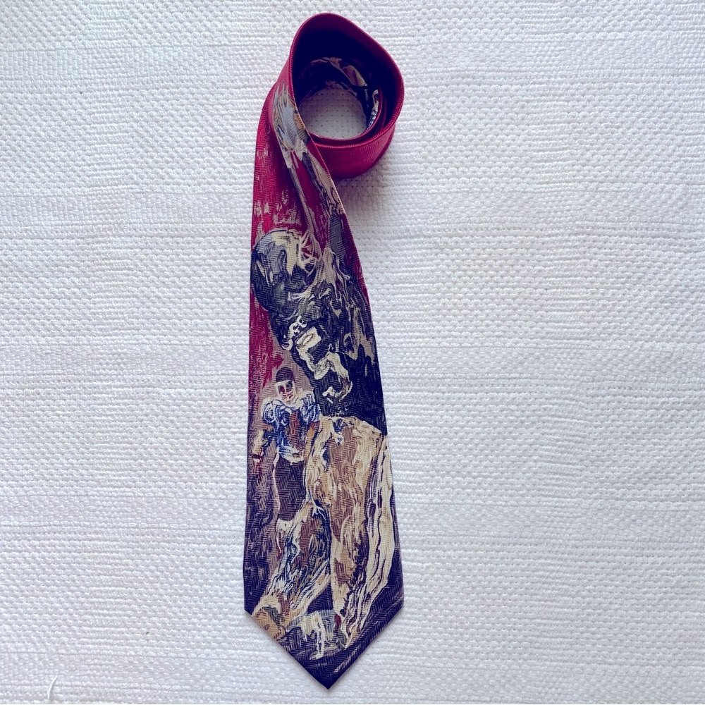 Vintage Touchdown Football Tie by Richard Wallich 100%Silk